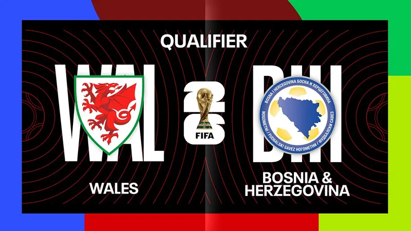 Cầu thủ Bosnia & Herzegovina tung cú đá mạnh vào khung thành Wales Cầu thủ Bosnia & Herzegovina tung cú đá mạnh vào khung thành Wales
